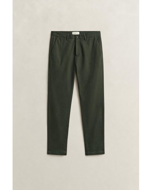 Gant Green Slim Fit Smart Chinos Dark Moss for men