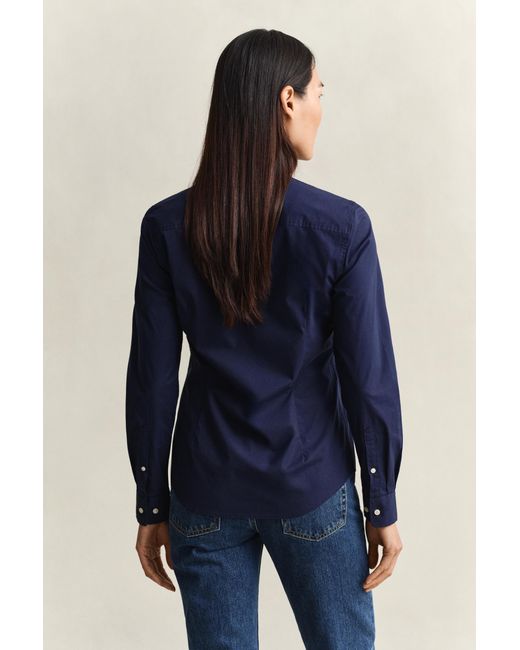 Gant Blue Poplin Shirt Classic