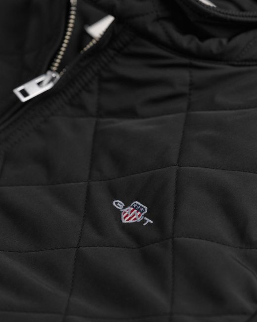 Gant Black Quilted Windcheater for men