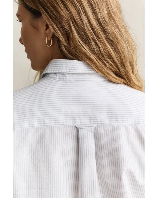 Gant Blue X Yale Striped Oxford Shirt