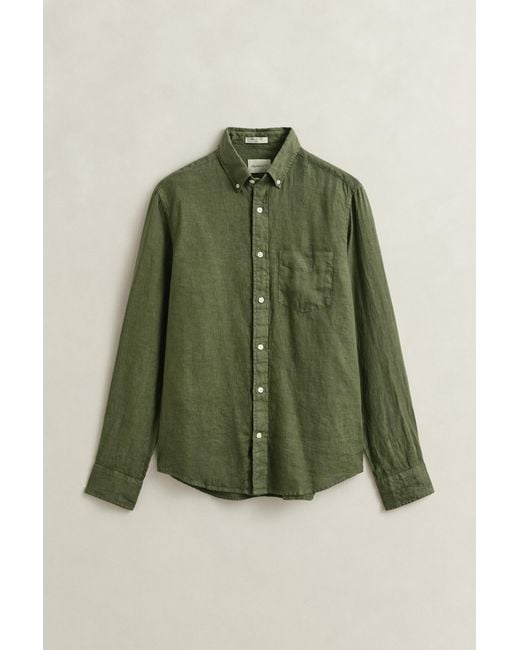Gant Green Linen Shirt for men