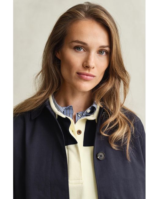 Gant Blue Car Coat Evening