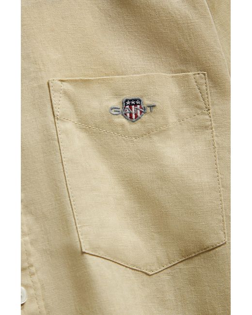 Gant Natural Teens Teen Boys Linen Blend Shirt for men
