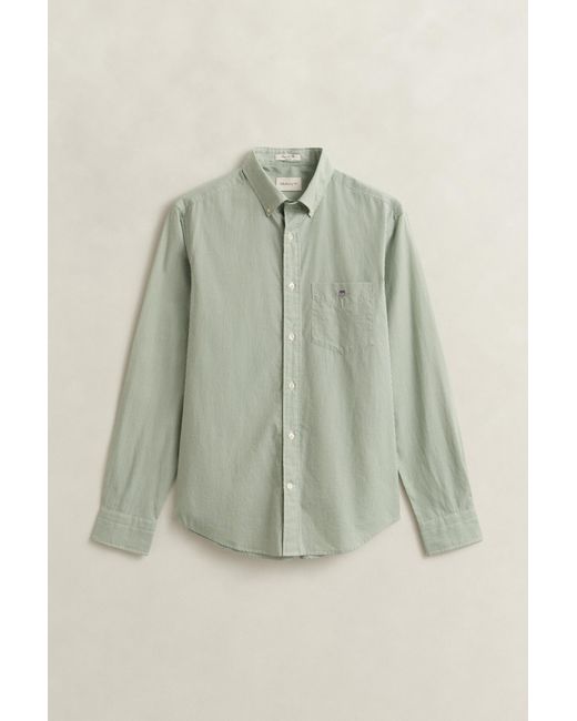 Gant Blue Banker Stripe Classic Poplin Shirt for men