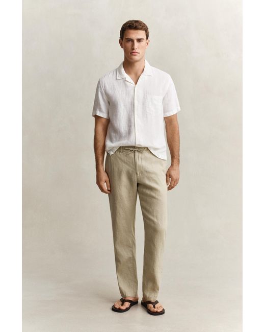Gant Natural Linen Pants for men