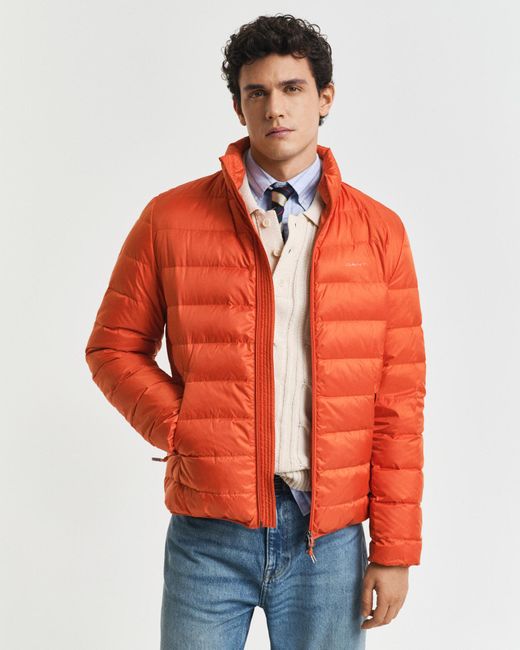 Gant Orange Light Down Jacket for men