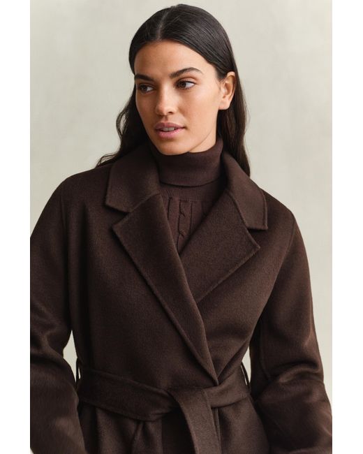 Gant Black Handstitched Belted Jacket Deep