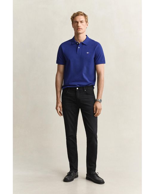 Gant Blue Slim Jeans Broken In for men