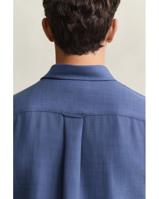 Gant Blue Lyocell Shirt for men