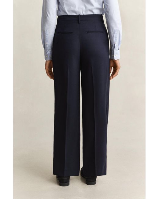 Gant Blue Tailored Wool Pants Evening