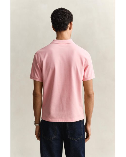 Gant Pink Regular Fit Polo Shirt for men