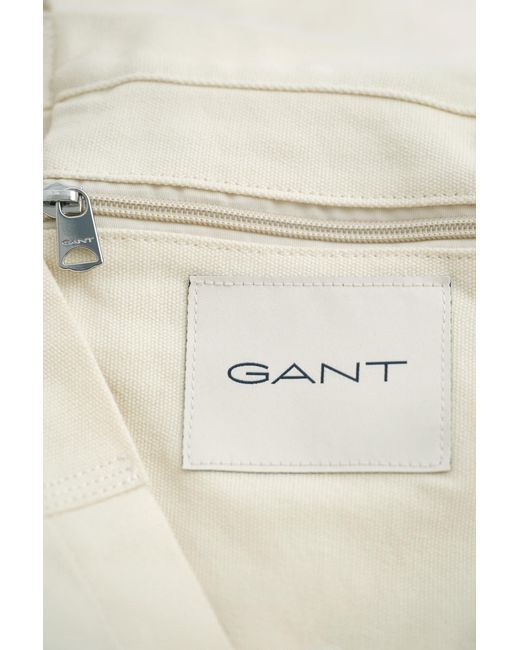Gant Natural Canvas Tote Bag Cream for men