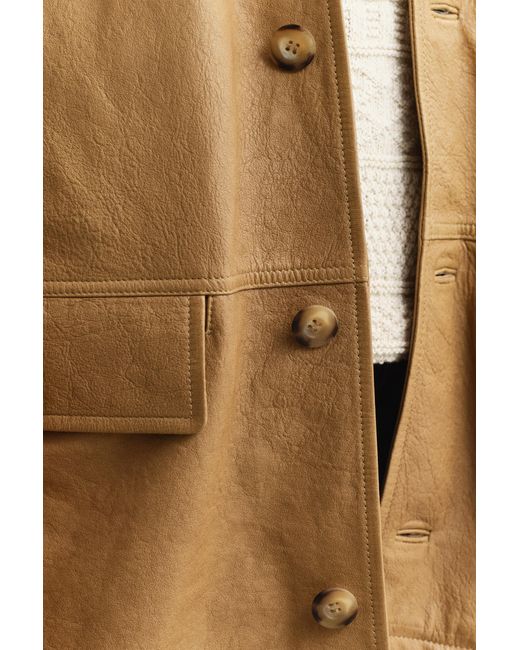 Gant Natural Leather Decker Jacket Warm for men