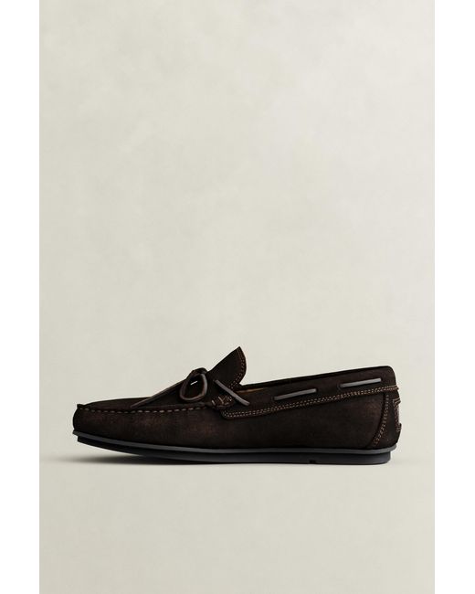 Gant Brown Wilmon Suede Loafers Dark for men