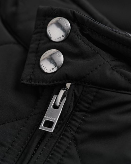 Gant Black Quilted Windcheater for men