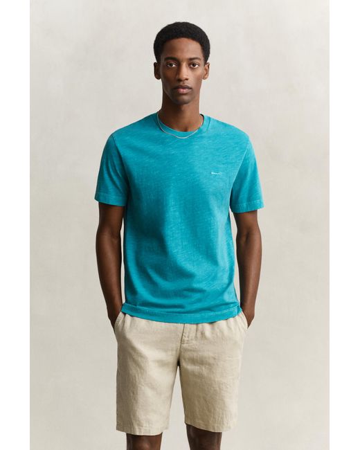 Gant Blue Washed T-Shirt for men