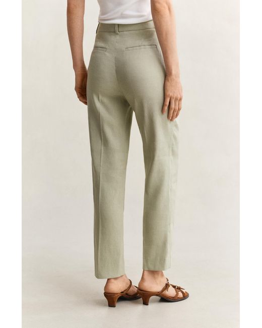 Gant Natural Tailored Linen Stretch Pants