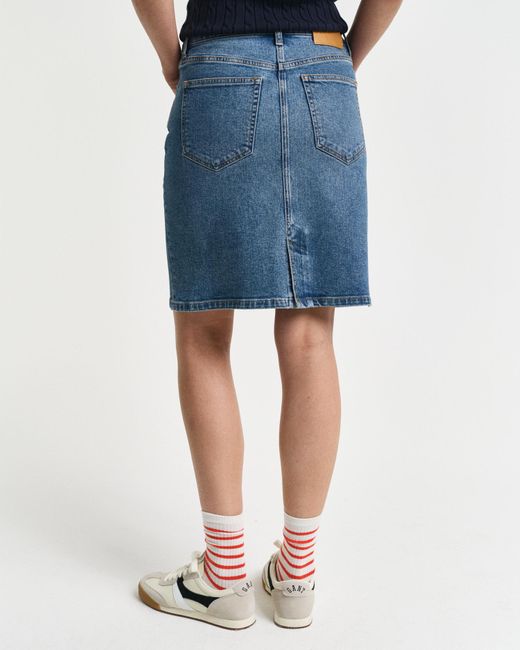 Gant Blue Short Denim Skirt