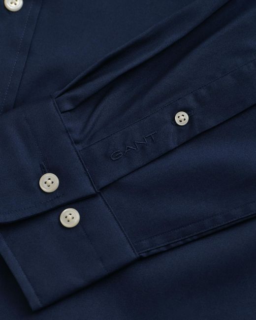 Gant Blue Regular Fit Pinpoint Oxford Shirt for men