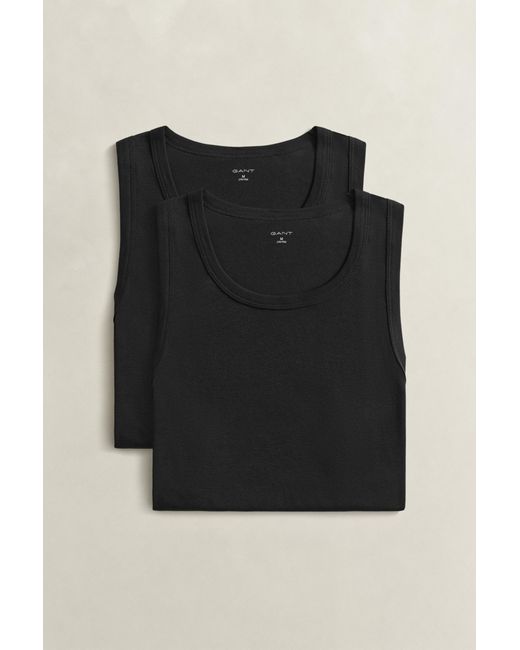 Gant Black 2-Pack Tank Top for men