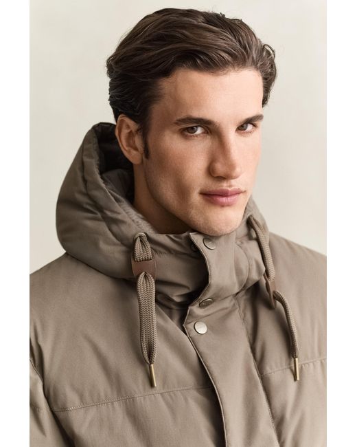 Gant Brown Down Parka for men