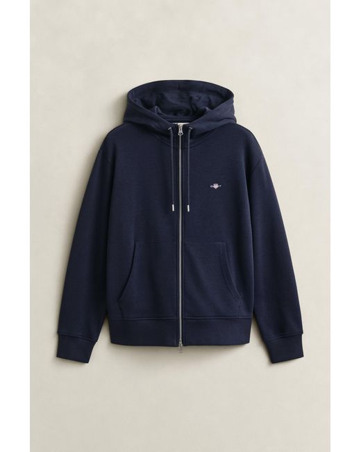 Gant Blue Shield Zip Hoodie
