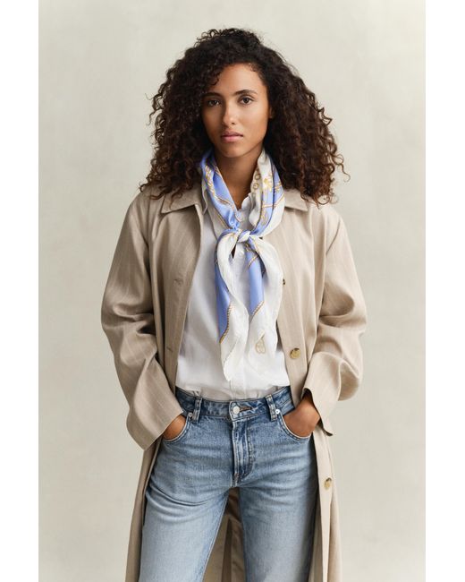 Gant Natural Chain Silk Scarf