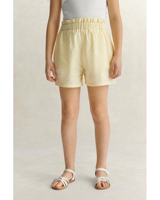 Gant Natural Teens Teen Girls Paperbag Waist Shorts