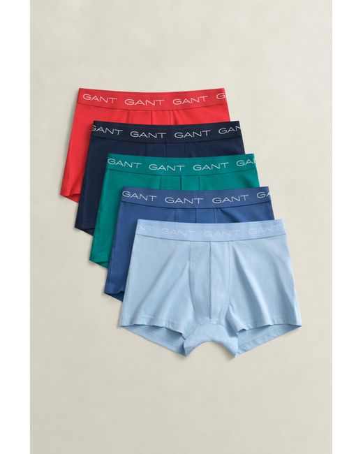 Gant Blue 5-Pack Trunks for men