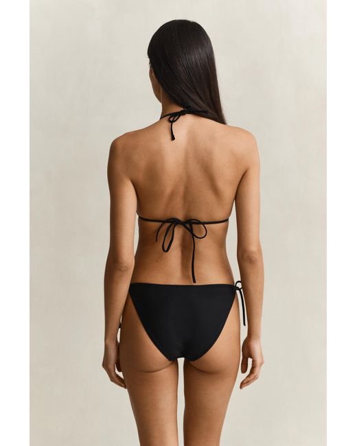 Gant Black Side Tie Bikini Bottoms