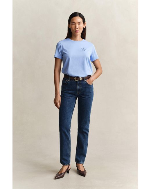 Gant Blue Script T-Shirt