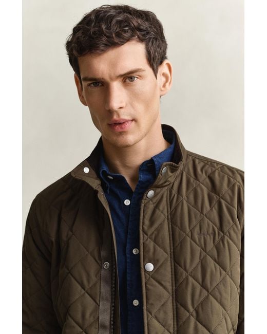Gant Brown Quilted Jacket for men