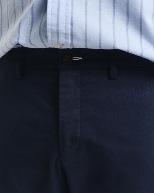 Gant Blue Slim Fit Chinos for men