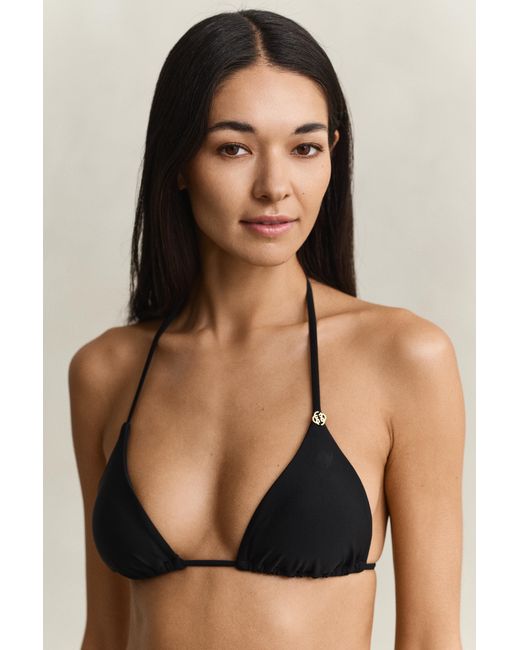 Gant Brown Padded Triangle Bikini Top