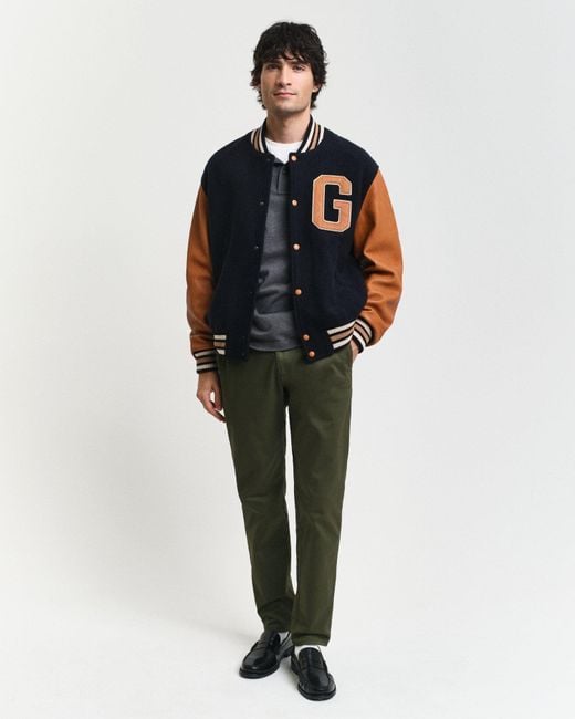 Gant Multicolor Slim Fit Chinos for men