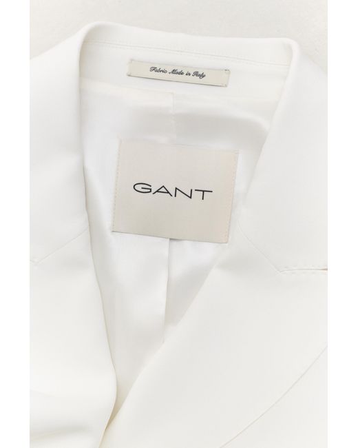 Gant White Crepe Blazer