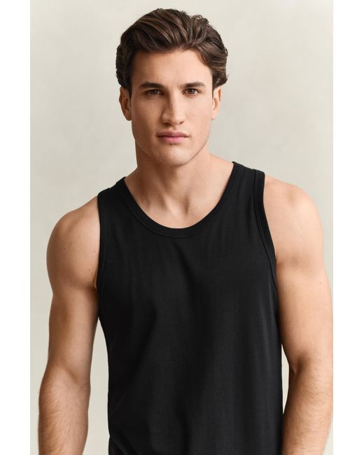 Gant Black 2-Pack Tank Top for men