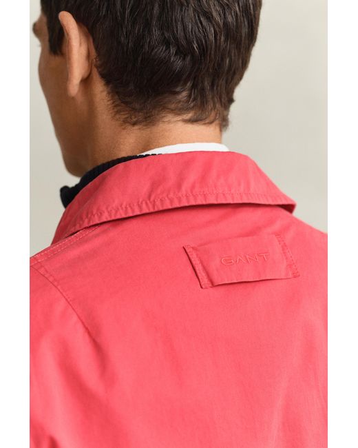 Gant Red Cotton Decker Jacket for men
