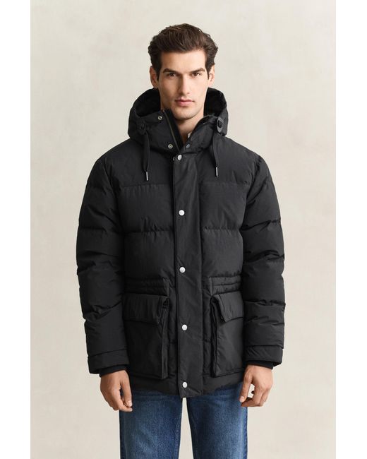 Gant Black Down Parka for men