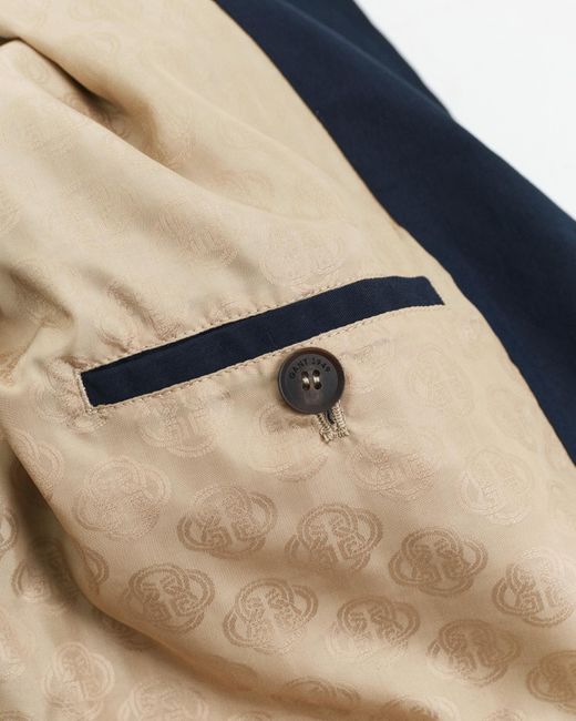 Gant Blue Short Cotton Car Coat