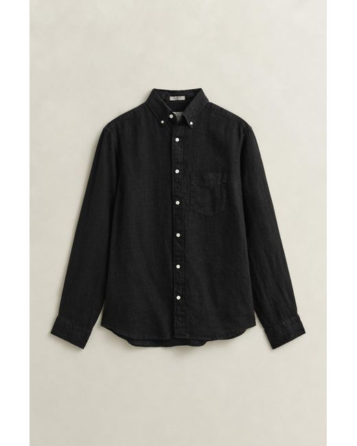 Gant Black Linen Shirt for men