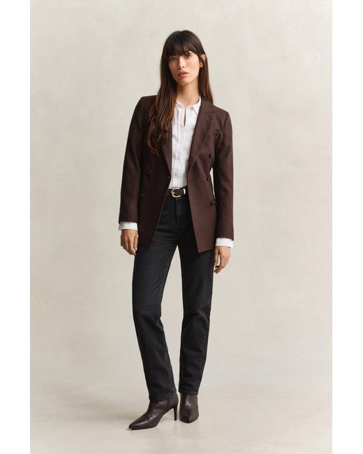 Gant White Stretch Oxford Shirt