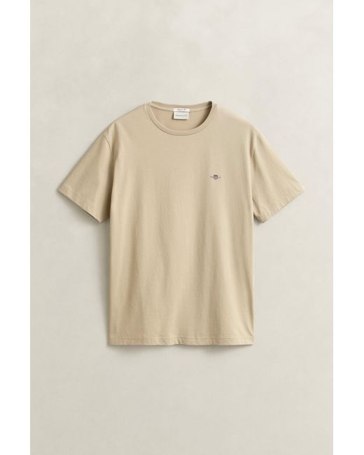 Gant Natural Regular Fit Shield T-Shirt for men
