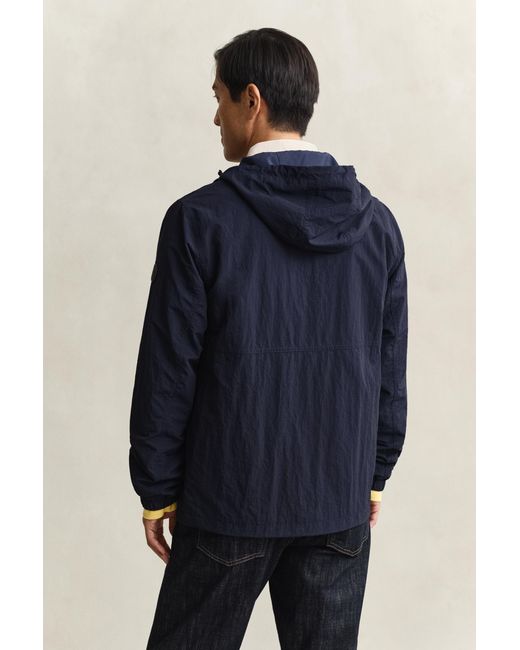 Gant Blue Windbreaker Jacket Evening for men