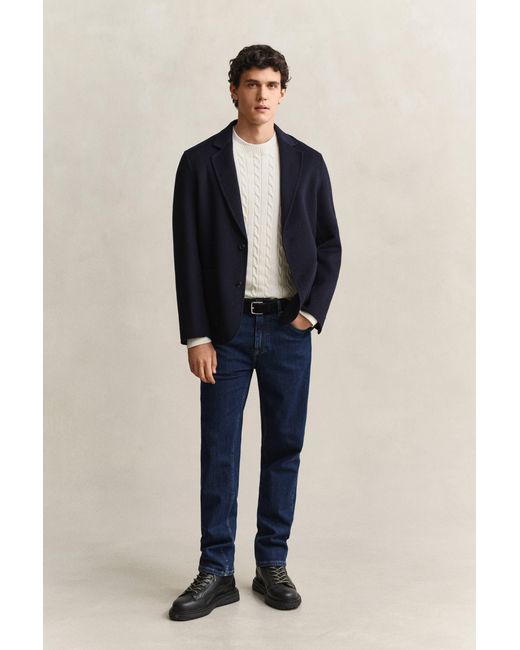 Gant Blue Regular Fit Clean Wash Jeans Mid for men