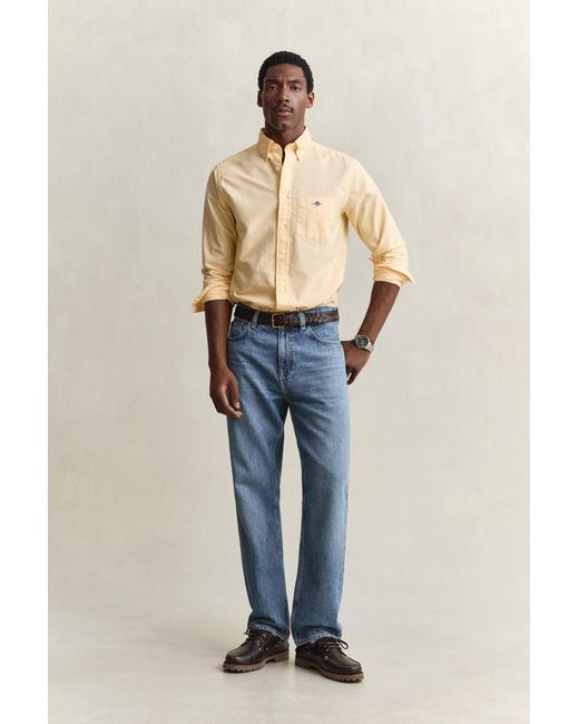 Gant Blue Classic Regular Oxford Shirt for men