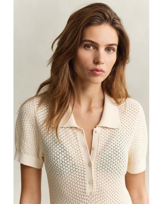 Gant Natural Lace Knit Rugger Dress