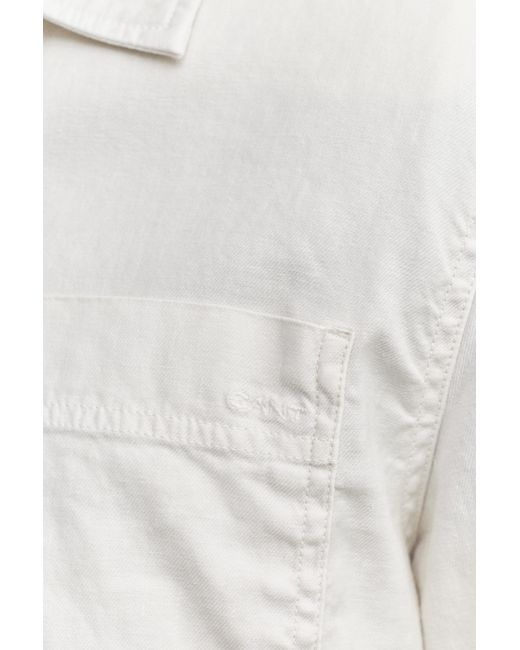 Gant Natural Linen Blend Overshirt for men