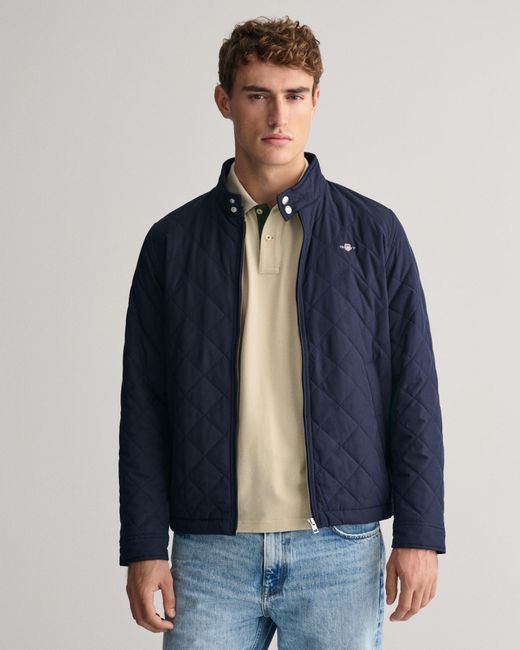 Gant Blue Quilted Windcheater () for men