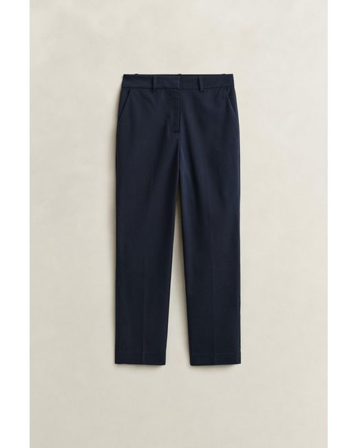 Gant Blue Slim Fit Slacks Evening